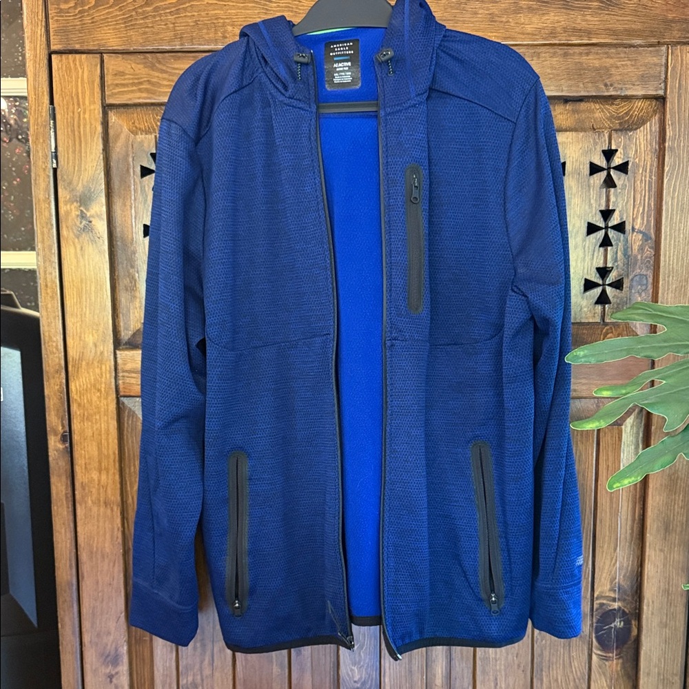 American Eagle Outfitters Men's Navy Performance Jacket